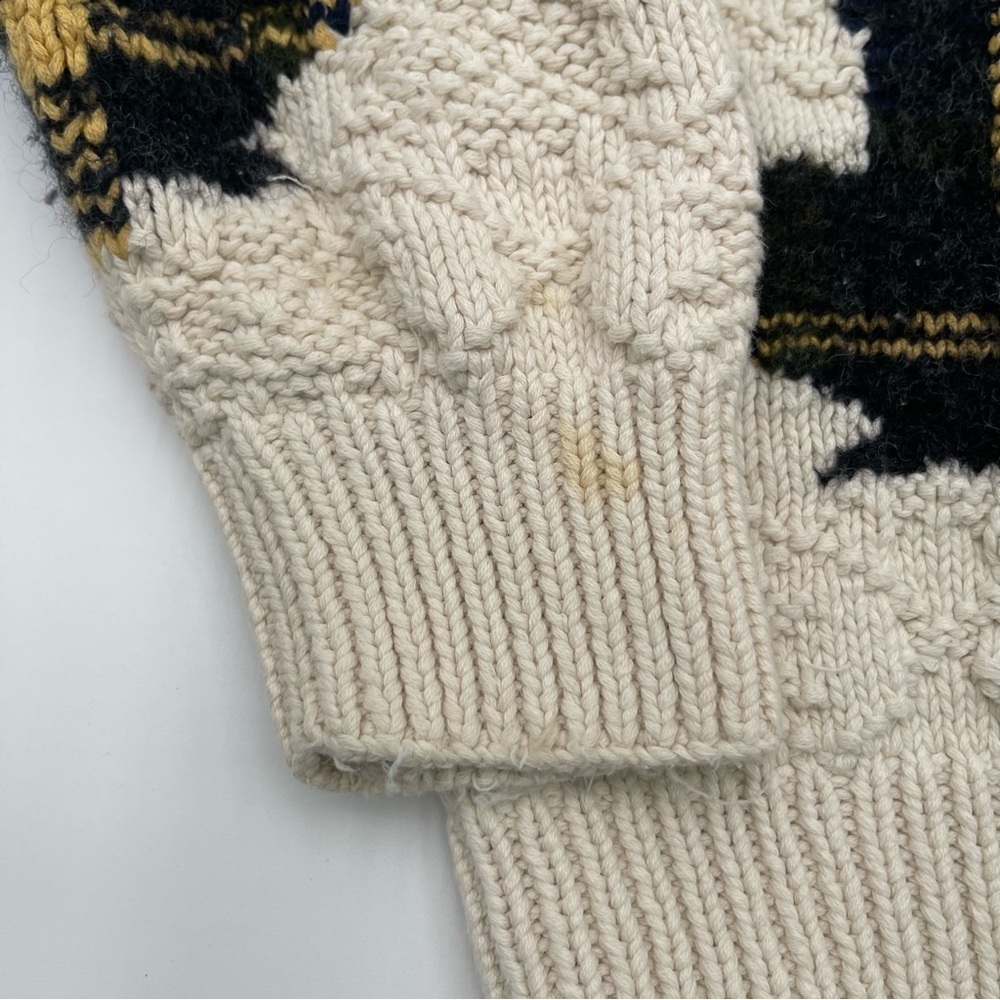 VTG Nautica Sweater Mens Large Wool Blend Fall Hand Knit Retro 90s - Picture 10 of 13